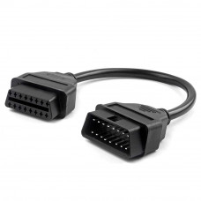 OBD2 16 Pin Male to Female Extension Cable 30cm