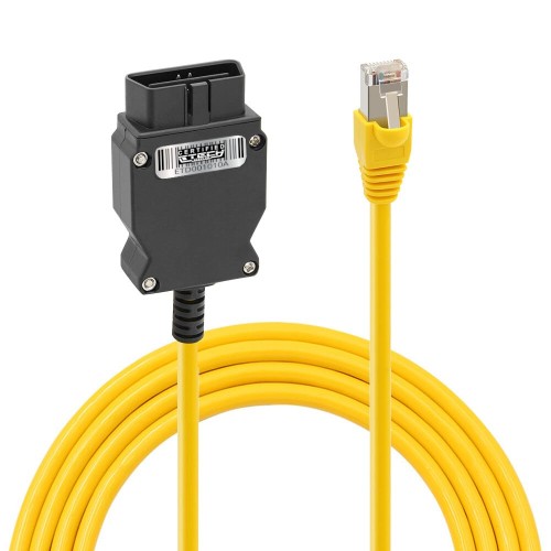 EtechDiag BMW Ethernet to OBD2 16 Pin Cable for Coding