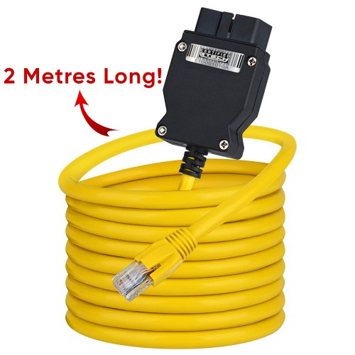 EtechDiag BMW Ethernet to OBD2 16 Pin Cable for Coding