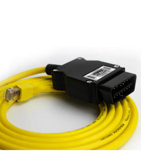 EtechDiag BMW Ethernet to OBD2 16 Pin Cable for Coding