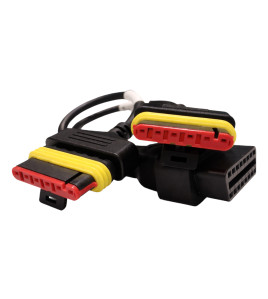 EtechDiag Benelli Motorcycle Extension OBD2 16 to 6 Flat Pin Cable