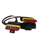 EtechDiag Benelli Motorcycle Extension OBD2 16 to 6 Flat Pin Cable