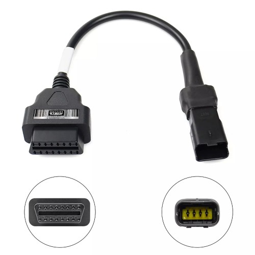 EtechDiag OBD2 16 to 4 Pin Motorcycle Adapter Cable for Ducati