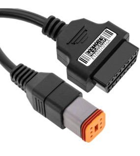 EtechDiag Harley Davidson OBD2 16 to 6 Pin Motorcycle Adapter Cable
