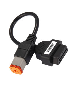 EtechDiag Harley Davidson OBD2 16 to 6 Pin Motorcycle Adapter Cable