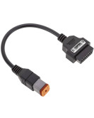 EtechDiag Harley Davidson OBD2 16 to 6 Pin Motorcycle Adapter Cable