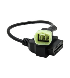 EtechDiag Kawasaki OBD2 16 to 6 Pin Motorcycle Adapter Cable