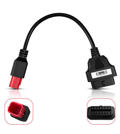 EtechDiag EURO5 Motorcycle Extension OBD2 16 to 6 Pin Cable