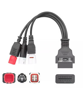 EtechDiag Yamaha OBD2 16 to 3 4 6 Pin Motorcycle Adapter Cable