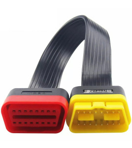EtechDiag OBD2 16 Pin Male to Female Extension Flat 40cm