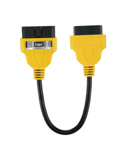 EtechDiag OBD2 16 Pin Male to Female Extension Cable 30cm Yellow