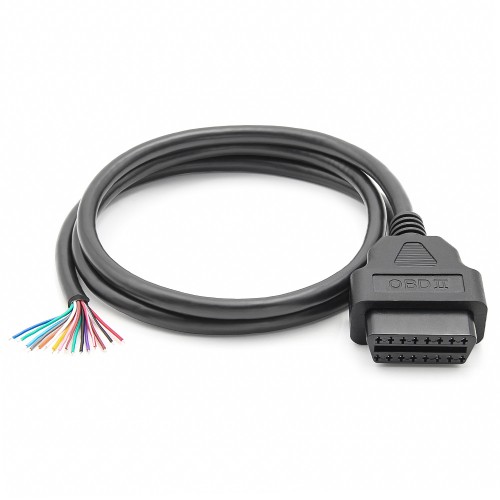 OBD2 Full 16 Pin Male to Open-End Plug Diagnostic Cable