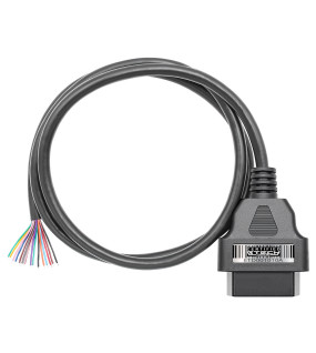 EtechDiag OBD2 Full 16 Pin Male to Open-End Plug Diagnostic Cable