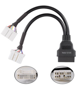 Launch X431 Tesla OBD2 12 and 20 Pin Diagnostic Cable