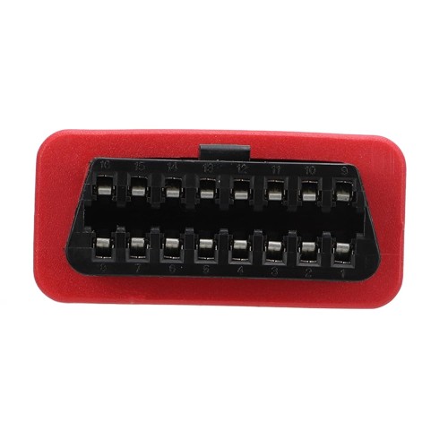 EtechDiag OBD2 16 Pin Male to Female Heavy Duty Red Diagnostic Plug