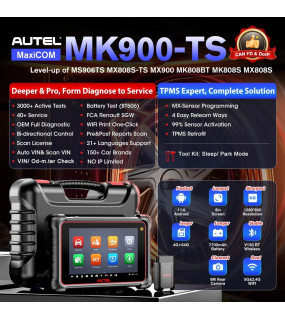 Autel MaxiCOM MK900TS BiDirectional TMPS DoIP CANFD Diagnostic Tool