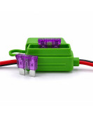 Autroniq AC009 Battery Crocodile Clip Leads to DC 5.5 Female Diagnostic Fuse Cable