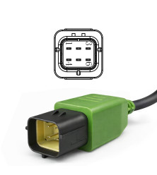 Autroniq AC013 Husqvarna OBD2 16-Pin to 6-Pin Motorcycle Diagnostic Cable Adaptor