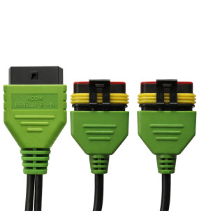 Autroniq AC014 Benelli OBD2 16-Pin to 6+6-Pin Motorcycle Diagnostic Cable Adaptor
