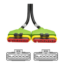 Autroniq AC014 Benelli OBD2 16-Pin to two 6-Pin Motorcycle Diagnostic Cable Adaptor