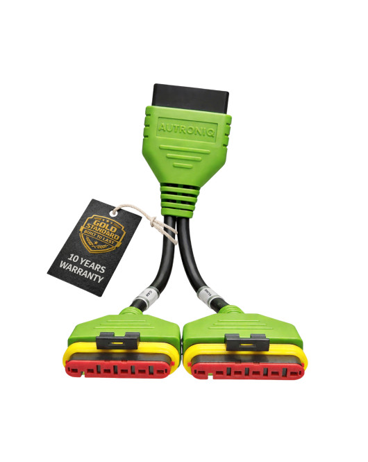 Autroniq AC014 Benelli OBD2 16-Pin to two 6-Pin Motorcycle Diagnostic Cable Adaptor
