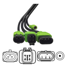 Autroniq AC016 MV Agusta OBD2 16-Pin to 4 Pin 3 Pin 2 Pin Motorcycle Diagnostic Cable Adaptor