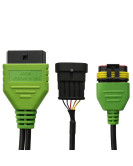 Autroniq AC018 Vespa OBD2 16-Pin to 5-Pin Male 5-Pin Female Motorcycle Diagnostic Cable Adaptor