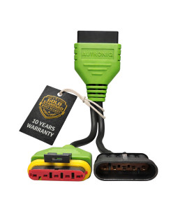 Autroniq AC018 Vespa OBD2 16-Pin to 5-Pin Male 5-Pin Female Motorcycle Diagnostic Cable Adaptor