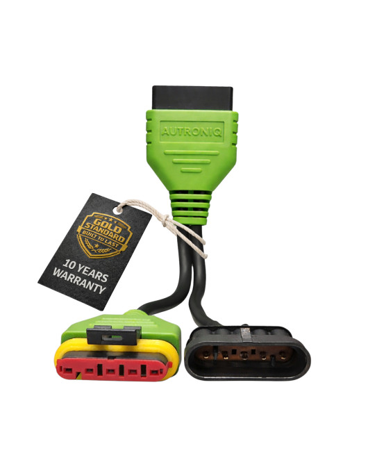 Autroniq AC018 Vespa OBD2 16-Pin to 5-Pin Male 5-Pin Female Motorcycle Diagnostic Cable Adaptor