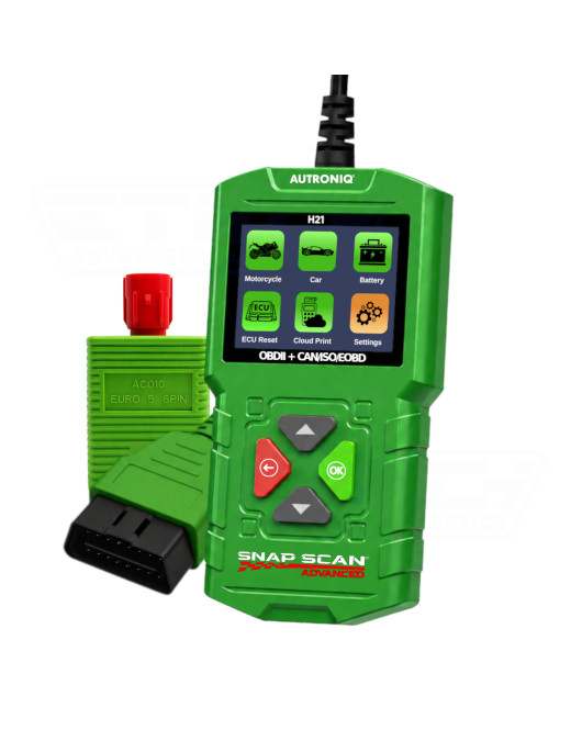 Autroniq SnapScan H21 Motorcycle Car Scooter Handheld OBD2 16 Pin Euro5 6 Pin Scanner