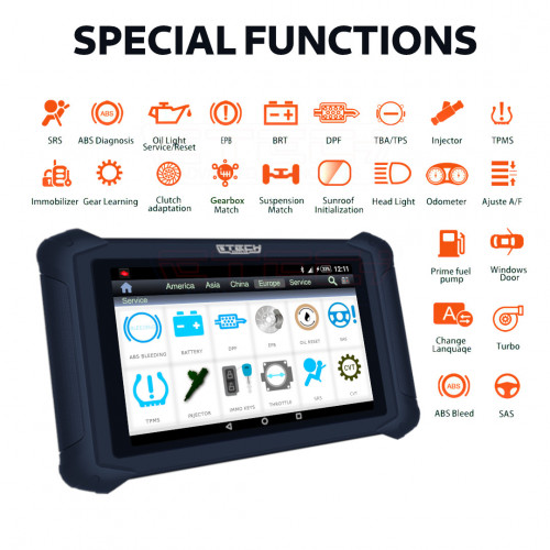 Etech Diag 8" PRO Full Diagnostic Coding and Programming Tool