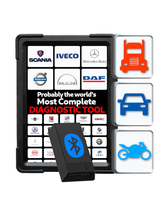 ProDiagnosis HD Car Trucks Bikes BiDirectional Full System Diagnostic Tool