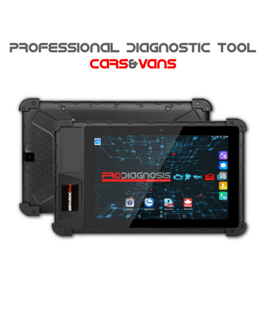 Pro Diagnosis 8" Cars & Vans Professional Full System Diagnosis