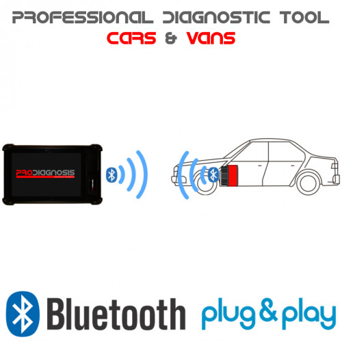 Pro Diagnosis 8" Cars & Vans Professional Full System Diagnosis