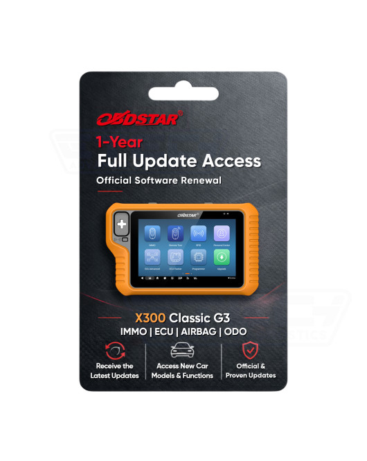 OBDSTAR Update for Key Master G3 One Year Software Subscription Full License Renewal ODO IMMO ECU AIRBAG