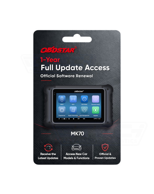 OBDSTAR MK70 One Year Software Subscription Update for Motor Key Programming license