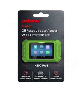 OBDSTAR X200 Pro2 One Year Software Subscription Update for Oil Reset License