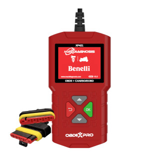 Maxidiagnosis OBDIIXPRO Benelli Double 6 Pin Flat Cable Diagnostic Engine Scanner Tool