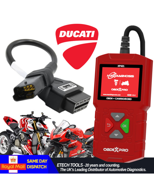 Maxidiagnosis OBDIIXPRO Diagnostic Engine Scanner Tool for Ducati 4 Pin