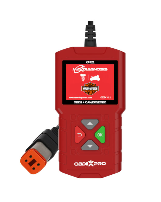 Maxidiagnosis OBDIIXPRO Harley Davidson 4 Pin Diagnostic Engine Scanner Tool