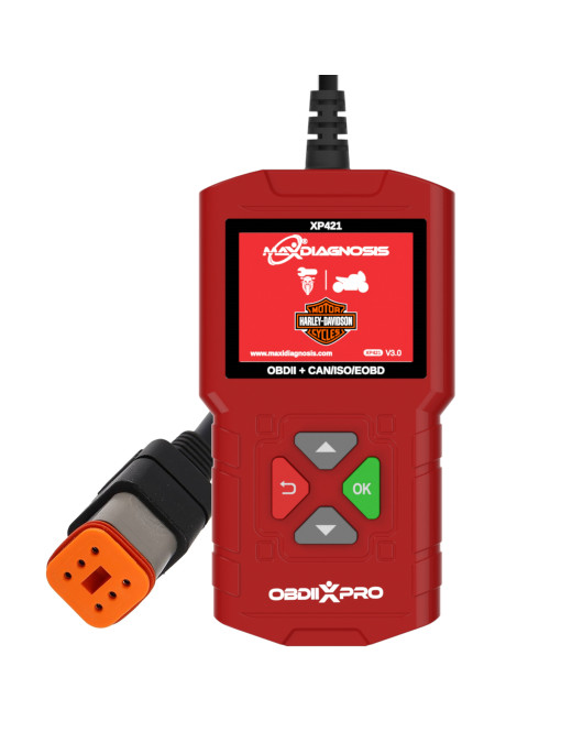 Maxidiagnosis OBDIIXPRO Harley Davidson 6 Pin Diagnostic Engine Scanner Tool