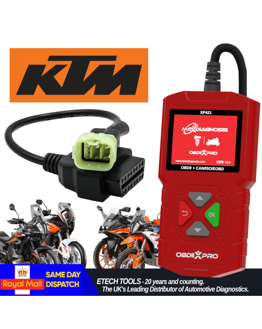 Maxidiagnosis OBDIIXPRO KTM 6 Pin Diagnostic Engine Scanner Tool