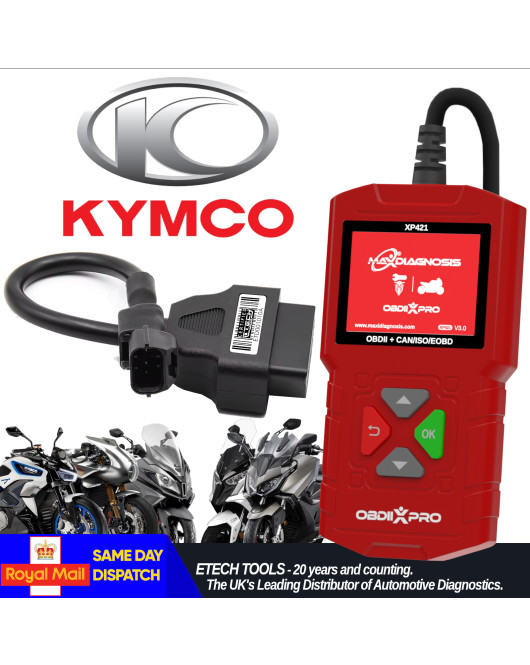 Maxidiagnosis OBDIIXPRO KYMCO 3 Pin Diagnostic Engine Scanner Tool