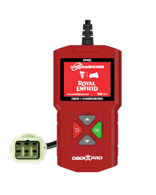 Maxidiagnosis OBDIIXPRO Royal Enfield 6 Pin Diagnostic Engine Scanner Tool