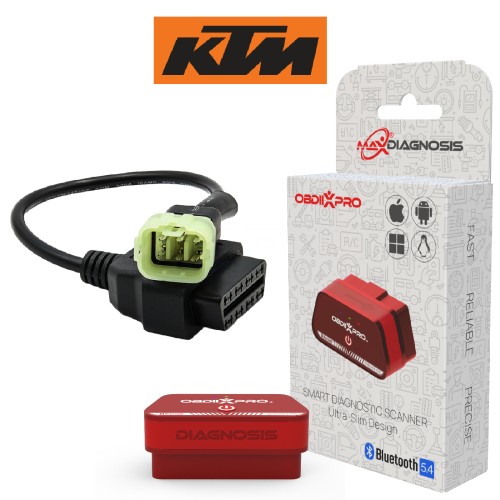 Maxidiagnosis OBDIIXPRO OBD2 ELM327 Bluetooth diagnostic scanner tool for KTM