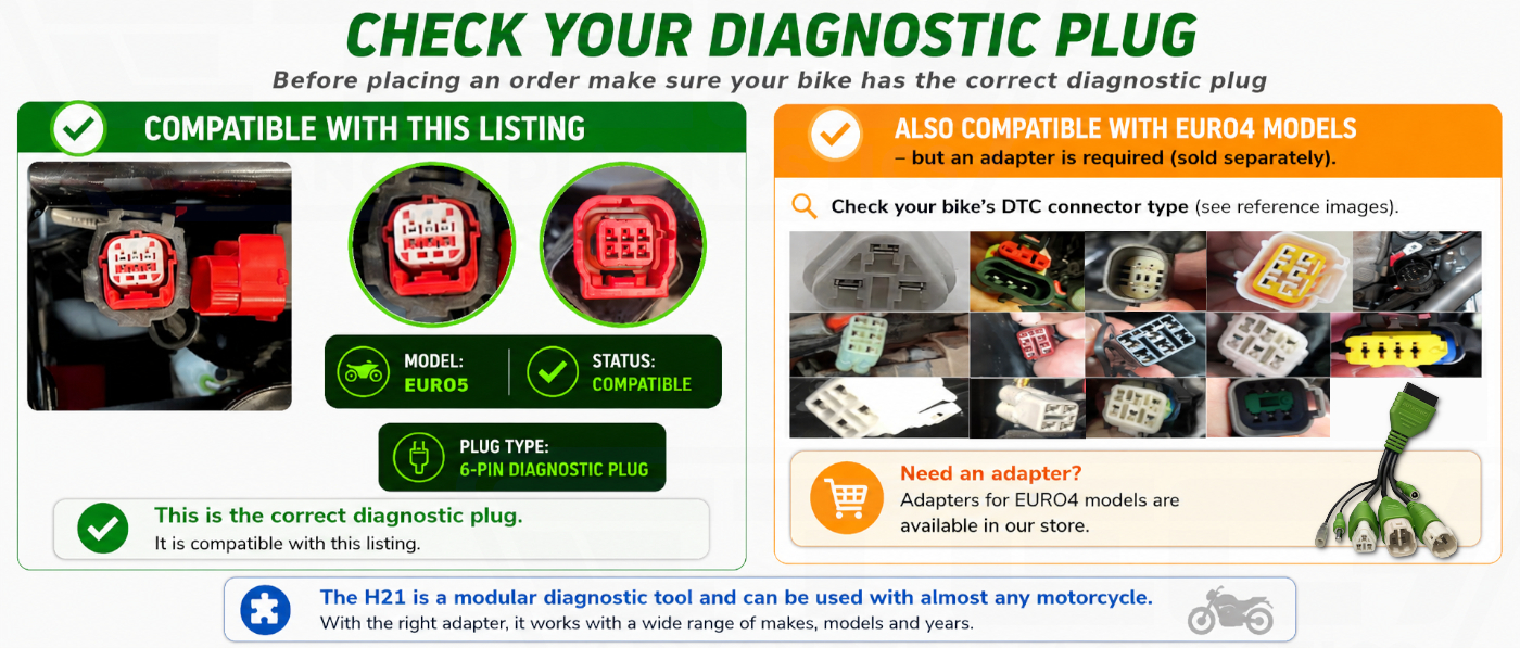 Euro5 6-Pin Diagnostic Adapter Cable