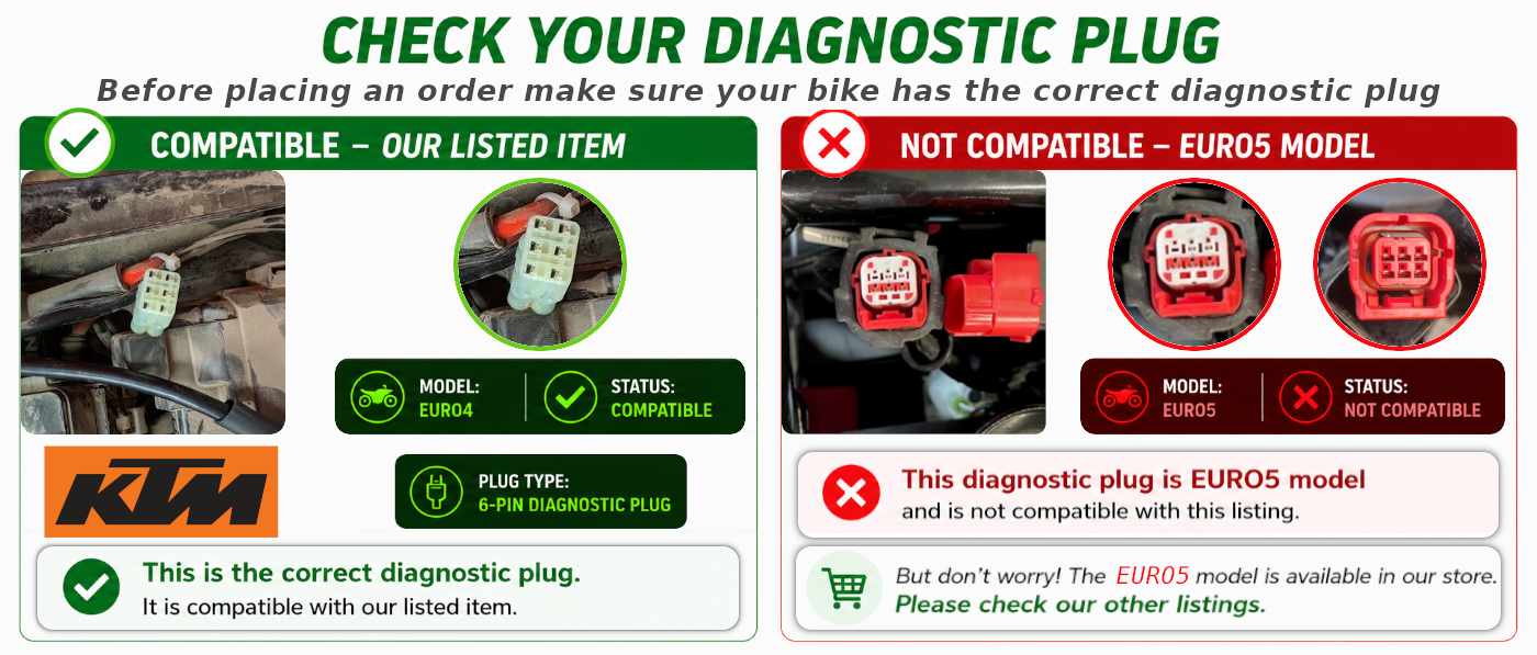 KTM 6-Pin Diagnostic Adapter Cable